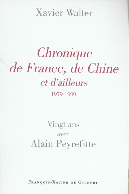 Chronique de France, de Chine et d'ailleurs
