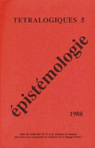Epistémologie