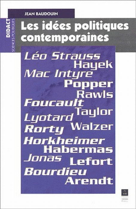Les idées politiques contemporaines