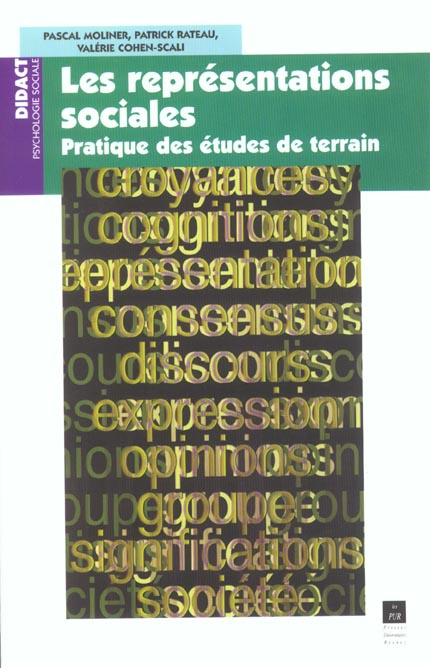 Les représentations sociales. Pratique des études de terrain