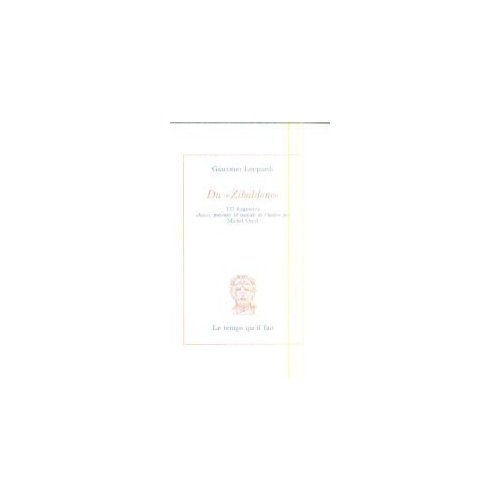 Du "Zibaldone" Tome 1