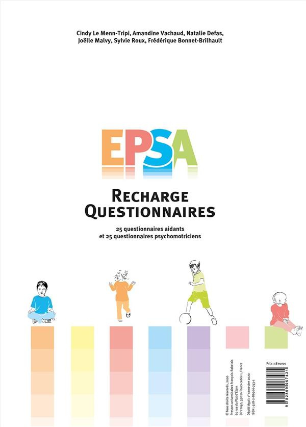 EPSA : recharges questionnaires. 25 questionnaires aidants et 25 questionnaires psychomotriciens