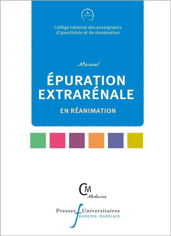 Manuel d'épuration extrarénale en réanimation