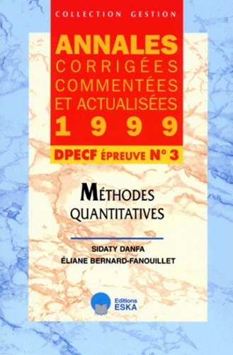 DPECF N° 3 METHODES QUANTITATIVES. Annales 1999
