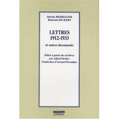 LETTRES 1912-1933 ET AUTRES DOCUMENTS