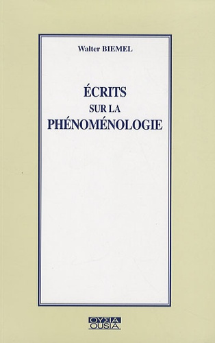 ECRITS SUR LA PHENOMENOLOGIE