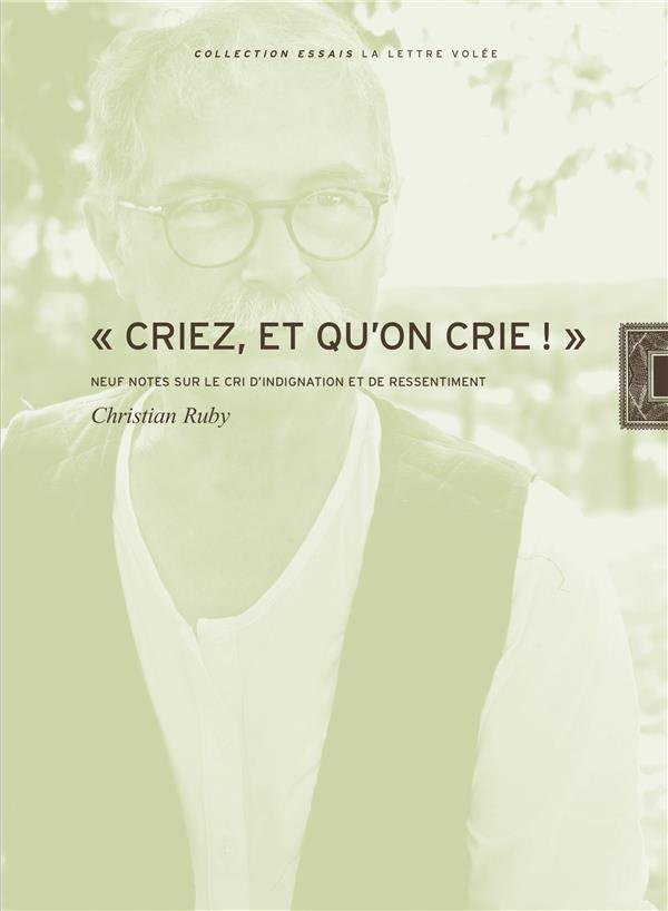 Criez, et qu'on crie !. Neuf notes sur le cri d'indignation et de dissentiment
