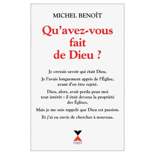 Qu'avez-vous fait de Dieu ?
