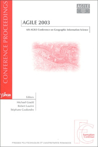 AGILE 2003. 6th AGILE conference on geographic information science, avec 1 CD-ROM