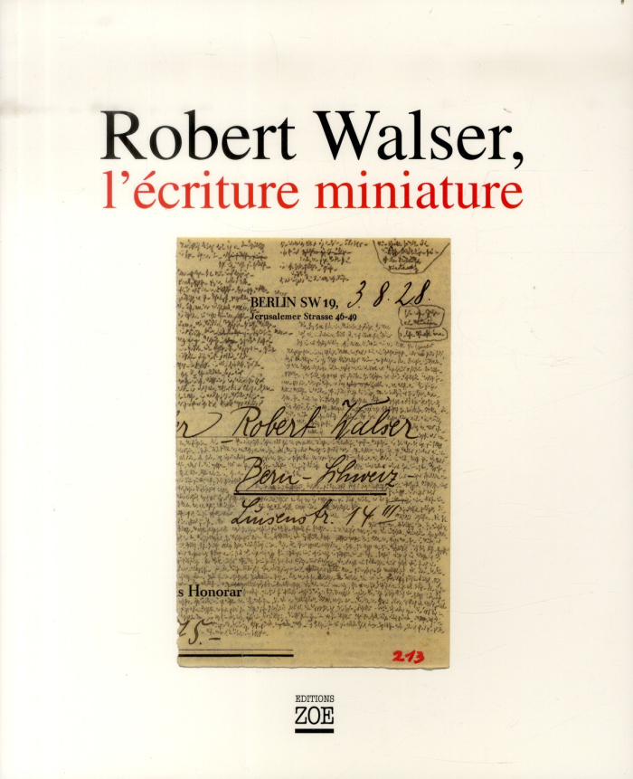 Robert Walser, l'écriture miniature