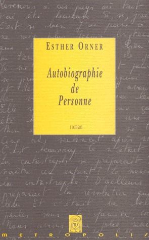 Autobiographie de personne