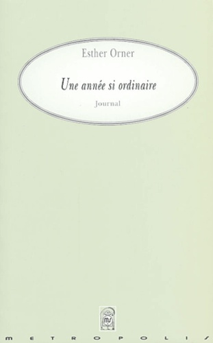 Une année si ordinaire