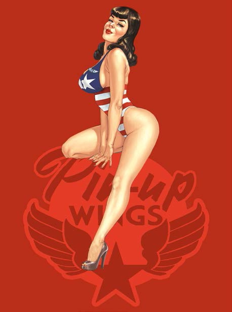 Pin-up Wings Intégrale : Coffret en 4 volumes. Avec une plaque de métal