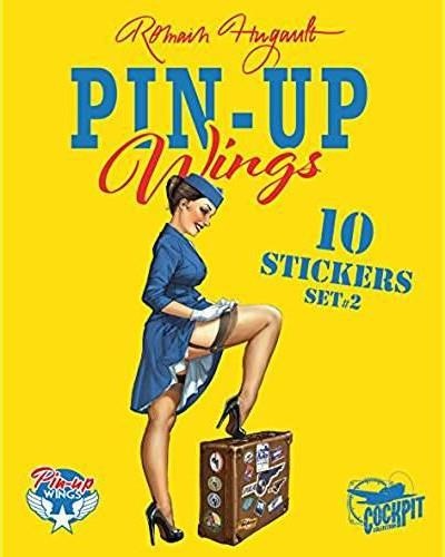 Pin-up Wings - 10 stickers set 2