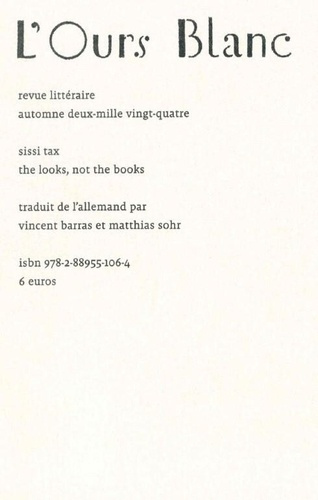 The looks, not the books