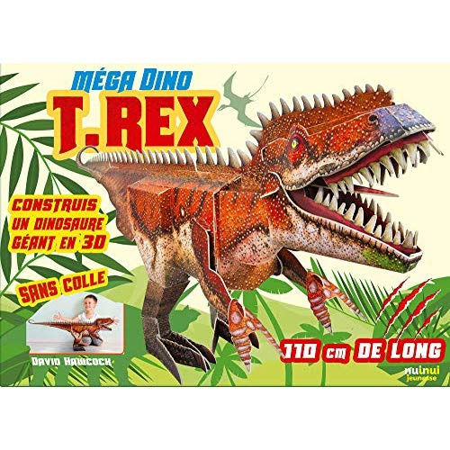 Méga Dino T.Rex. Construis un dinosaure géant en 3D sans colle, 110 cm de long