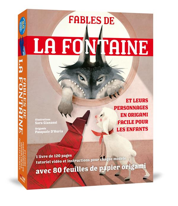 Les Fables de La Fontaine et leurs personnages en origami facile pour les enfants. Avec 1 livre de 1
