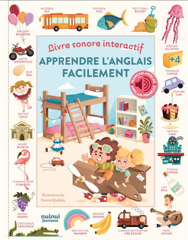 Apprendre l'anglais facilement. Livre sonore intéractif