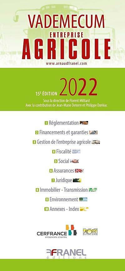 Vademecum de l'entreprise agricole. Edition 2022