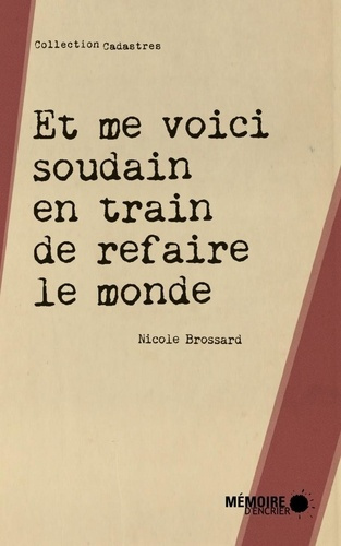 ET ME VOICI SOUDAIN EN TRAIN DE REFAIRE LE MONDE