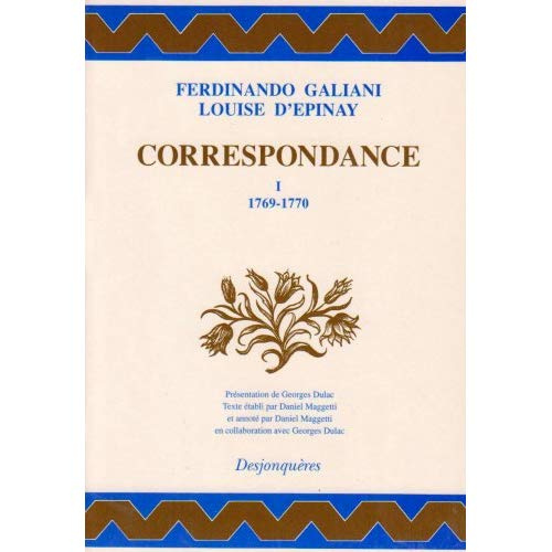 CORRESPONDANCE TOME I (1769-1770)