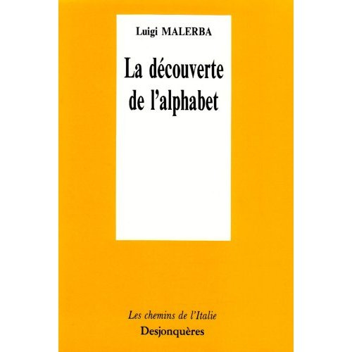LA DECOUVERTE DE L'ALPHABET