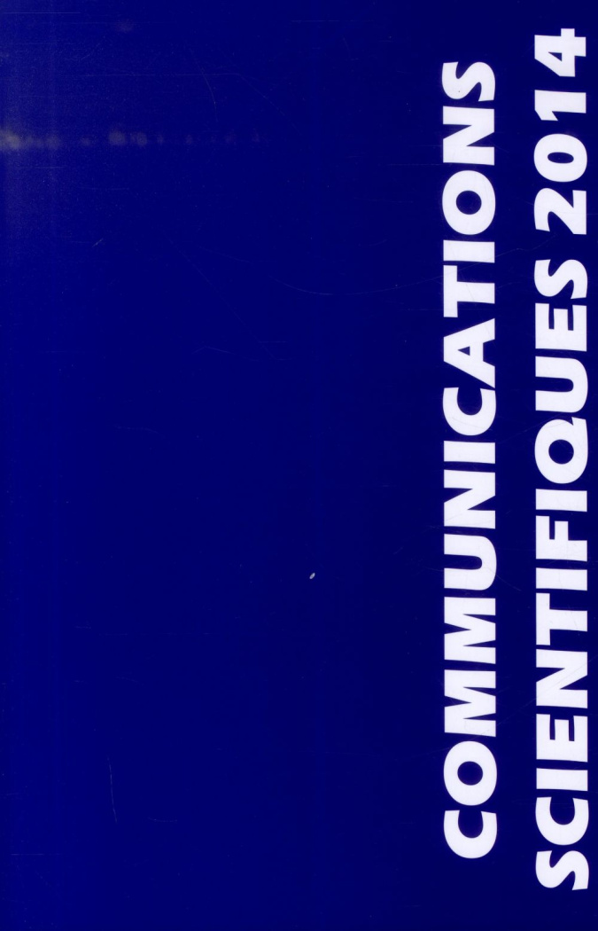 COMMUNICATIONS SCIENTIFIQUES MAPAR 2014  32E JOURNEES INTERNATIONALES DE MISE AU POINT EN ANESTHESI