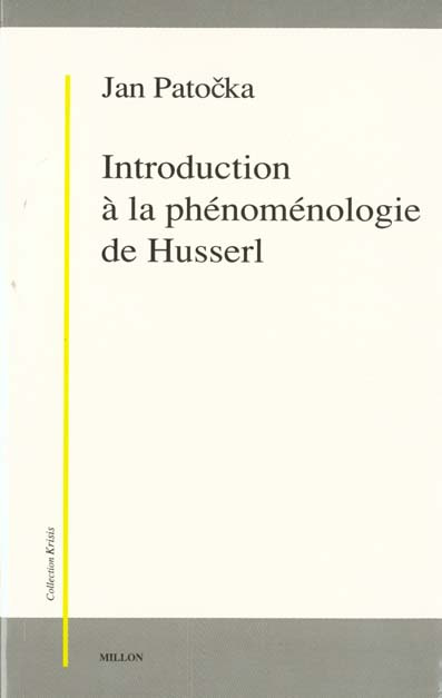 Introduction à la phénoménologie de Husserl