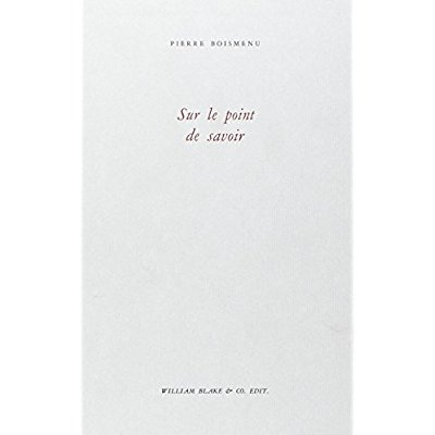 SUR LE POINT DE SAVOIR