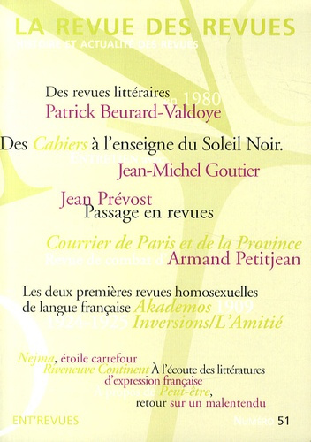 La revue des revues N° 51, Printemps 2014