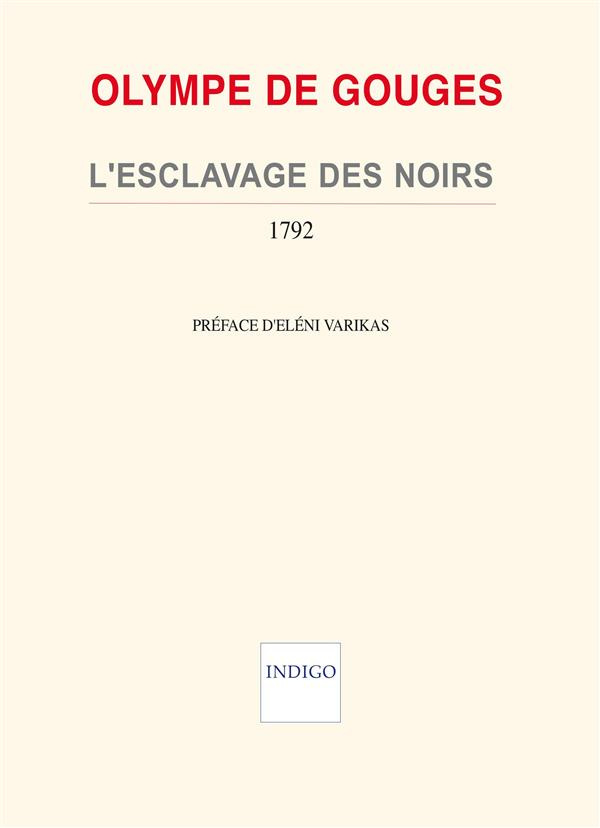 ESCLAVAGE DES NOIRS 1792
