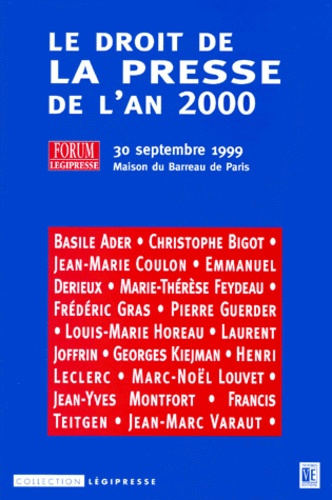DROIT DE LA PRESSE DE L'AN 2000 (LE)