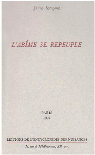 L'abîme se repeuple