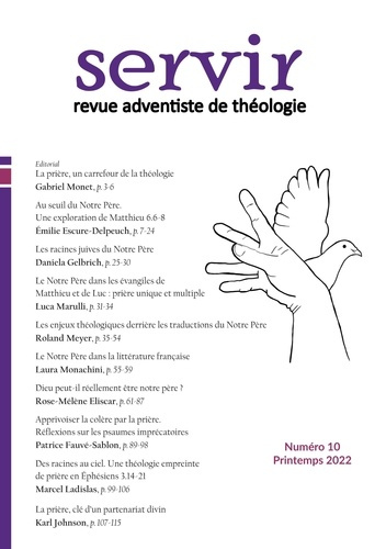 Servir N°10. Revue adventiste de théologie - Printemps 2022