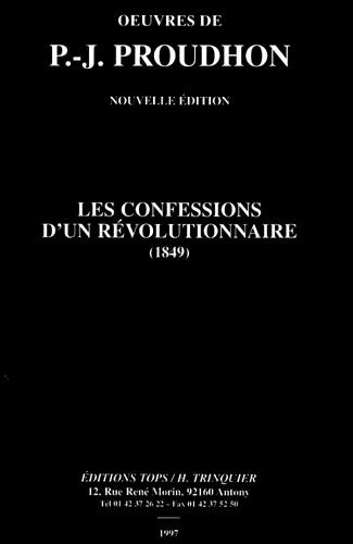 Les confessions d'un révolutionnaire (1849)