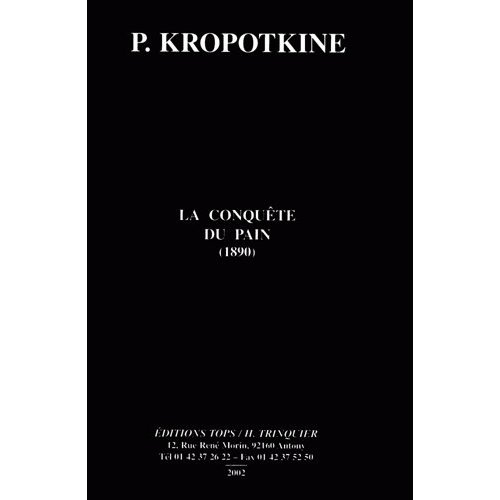 La Conquête du pain (1890) (NED 2013)