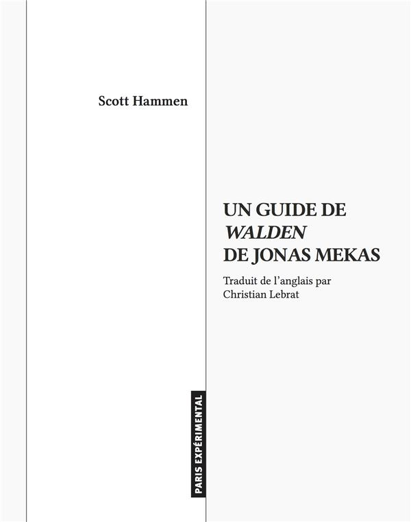Un guide de Walden de Jonas Mekas. 1e édition