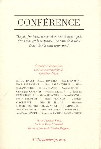 Conférence N° 32, printemps 2011