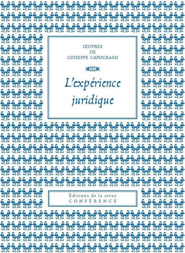 L'expérience juridique