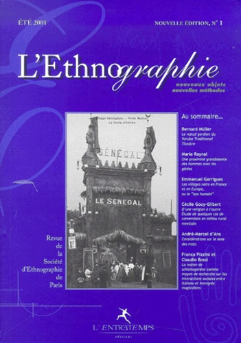 L'Ethnographie N° 1, Eté 2001