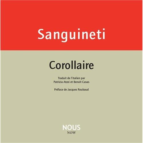 Corollaire. Edition bilingue français-italien