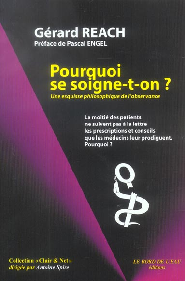 Pourquoi se soigne-t-on ? Une esquisse philosophique de l'observance