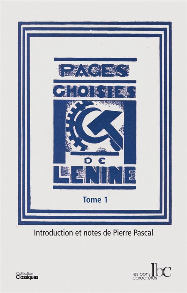 Pages choisies. Première partie (1893-1904)