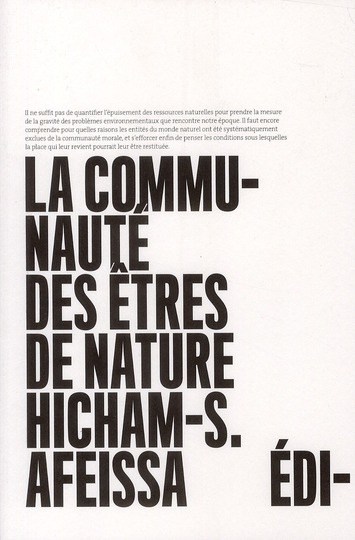 La communauté des êtres de nature