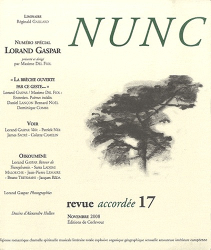 Nunc N° 17, Novembre 2008 : Lorand Gaspar