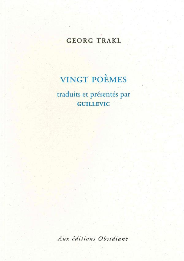 Vingt poèmes. Edition bilingue français-allemand
