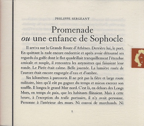 Promenade ou une enfance de Sophocle