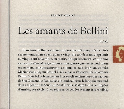 Les amants de Bellini