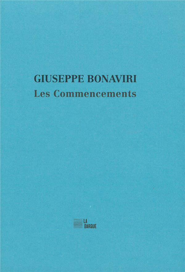 Les commencements