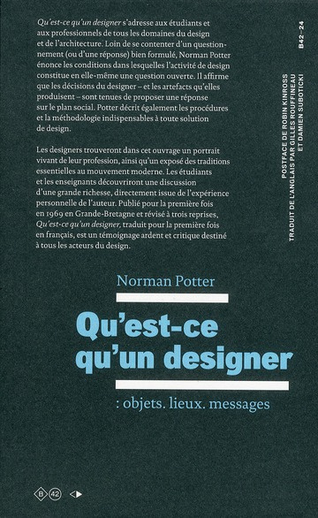 Qu'est-ce que qu'un designer : objets, lieux, messages